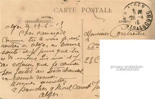 AK / Ansichtskarte Algerien Types Indigenes Arabe d Alger Algerien