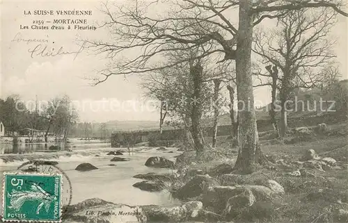 AK / Ansichtskarte Mortagne sur Sevre Les Chutes deau a Fleuriais Mortagne sur Sevre