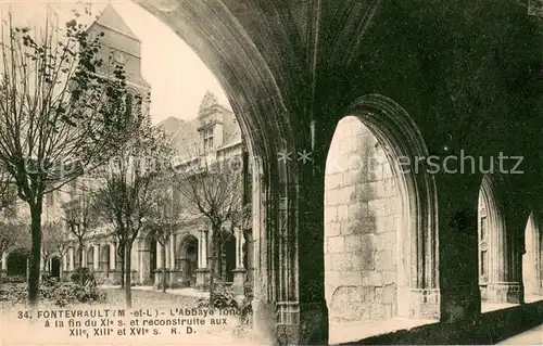 AK / Ansichtskarte Fontevraud l_Abbaye Fond a la fin Fontevraud l Abbaye