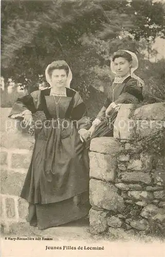 AK / Ansichtskarte Locmine Jeunes filles Costumes Trachten Locmine