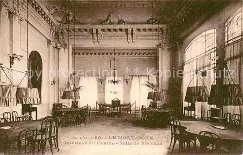 AK / Ansichtskarte Le_Mont Dore_Puy_de_Dome Interieur du Casino Salle de Baccara Le_Mont Dore_Puy_de_Dome