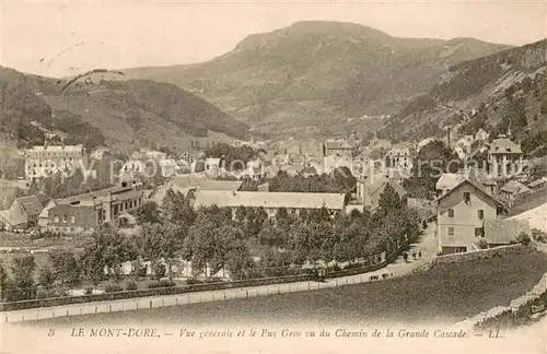 AK / Ansichtskarte Le_Mont Dore_Puy_de_Dome Vue generale et le Puy Gros vu du Chemin de la Grande Cascade Le_Mont Dore_Puy_de_Dome