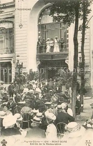 AK / Ansichtskarte Le_Mont Dore_Puy_de_Dome Entree de la Restauration Le_Mont Dore_Puy_de_Dome