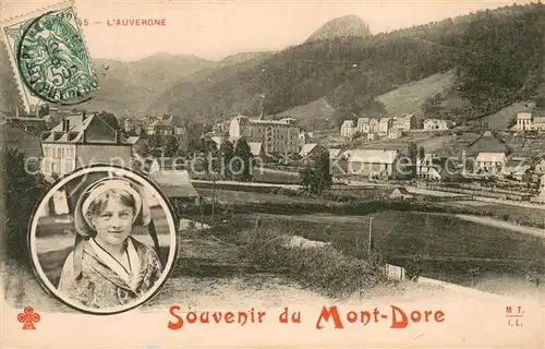 AK / Ansichtskarte Le_Mont Dore_Puy_de_Dome Panorama Jeune fille Le_Mont Dore_Puy_de_Dome