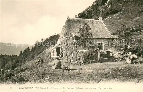 AK / Ansichtskarte Le_Mont Dore_Puy_de_Dome Pic du Capucin La Buvette Le_Mont Dore_Puy_de_Dome