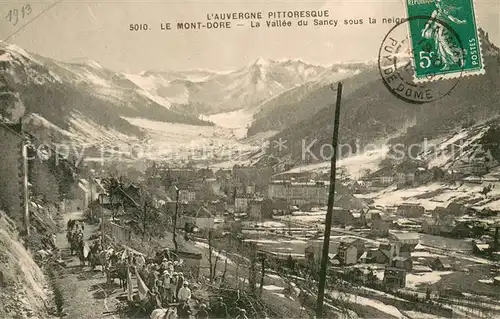AK / Ansichtskarte Le_Mont Dore_Puy_de_Dome Panorama Vallee du Sancy sous la neige Le_Mont Dore_Puy_de_Dome