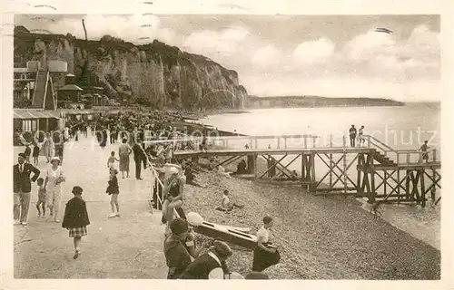 AK / Ansichtskarte Dieppe_Seine Maritime Promenade et passerelle Dieppe Seine Maritime