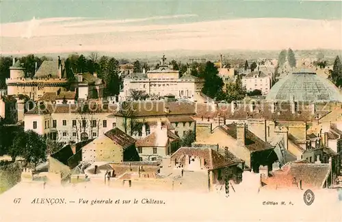 AK / Ansichtskarte Alencon Vue generale et le chateau Alencon