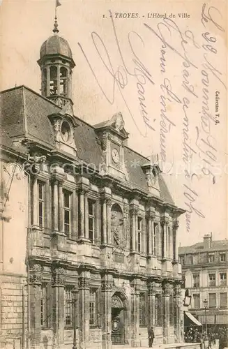 AK / Ansichtskarte Troyes_Aube Hotel de Ville Troyes Aube