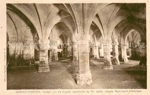 AK / Ansichtskarte Rosnay l_Hopital La Crypte classee Monument historique Rosnay l Hopital