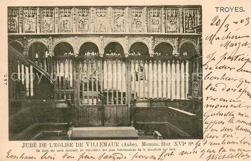 AK / Ansichtskarte Troyes_Aube Jube de lEglise de Villemaur Troyes Aube
