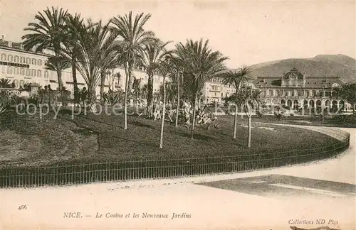 AK / Ansichtskarte Nice_Alpes_Maritimes Casino et les nouveaux jardins Nice_Alpes_Maritimes