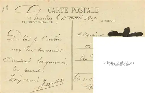 AK / Ansichtskarte Chartres_Eure_et_Loir Cathedrale vue prise de la Place Chatelet Chartres_Eure_et_Loir