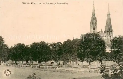 AK / Ansichtskarte Chartres_Eure_et_Loir Boulevard Sainte Foy Chartres_Eure_et_Loir