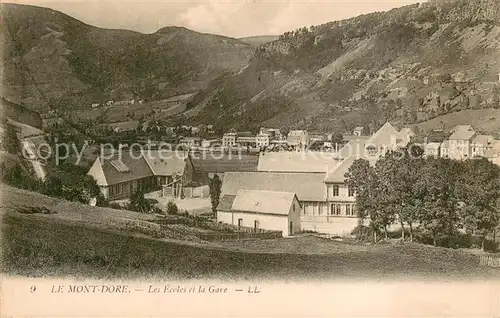 AK / Ansichtskarte Le_Mont Dore_Puy_de_Dome Les ecoles et la gare Le_Mont Dore_Puy_de_Dome