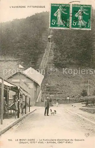 AK / Ansichtskarte Le_Mont Dore_Puy_de_Dome Funiculare electrique du Capucin Le_Mont Dore_Puy_de_Dome