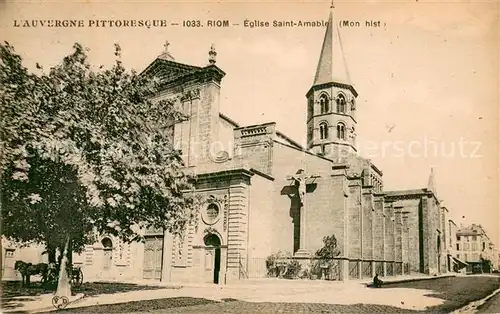 AK / Ansichtskarte Riom_Puy de Dome Eglise Saint Amable Monument historique Riom Puy de Dome