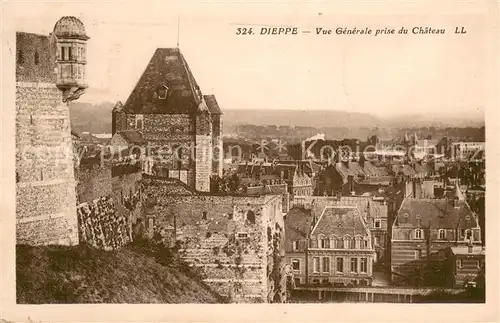 AK / Ansichtskarte Dieppe_Seine Maritime Vue generale prise du chateau Dieppe Seine Maritime