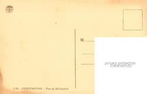 AK / Ansichtskarte Constantine_Algerien Pont de Sidi Rached 