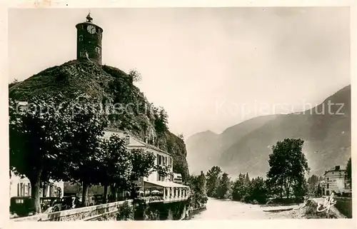 AK / Ansichtskarte Tarascon sur Ariege Les quais sur l Ariege et Tour du Castella Tarascon sur Ariege