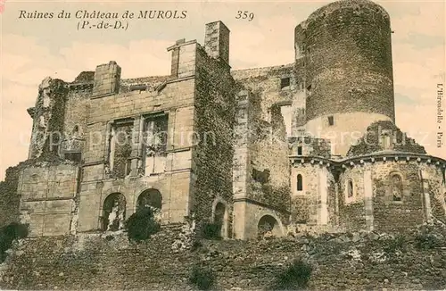 AK / Ansichtskarte Murols Ruines du chateau Murols