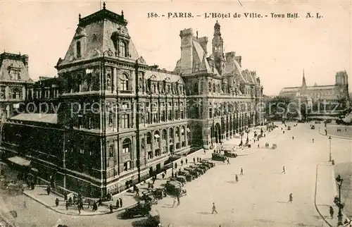 AK / Ansichtskarte Paris Hotel de Ville Paris