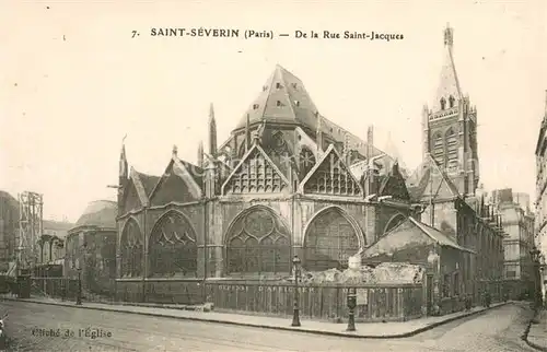 AK / Ansichtskarte Saint_Severin_Paris Rue Saint Jacques 