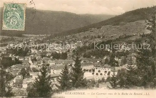 AK / Ansichtskarte Gerardmer_Vosges Les Casernes vues de la Roche de Renard Gerardmer Vosges