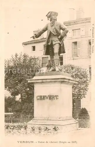 AK / Ansichtskarte Verdun_Meuse Statue de Chevert Monument Verdun Meuse