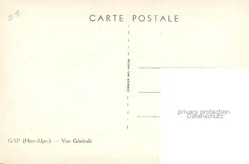 AK / Ansichtskarte Gap_Hautes Alpes Vue generale Gap_Hautes Alpes
