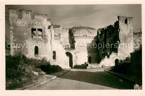 AK / Ansichtskarte Coucy le Chateau Auffrique Ruines de la Porte de Laon Coucy le Chateau Auffrique