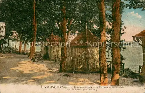 AK / Ansichtskarte Le_Val d_Ajol Feuillee nouvelle La Terrasse et les Chalets vus de l Ouest Le_Val d_Ajol
