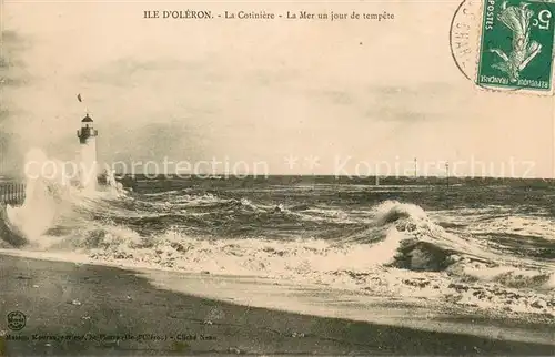 AK / Ansichtskarte Ile_d_Oleron La Cotiniere la mer un jour de tempete Ile_d_Oleron
