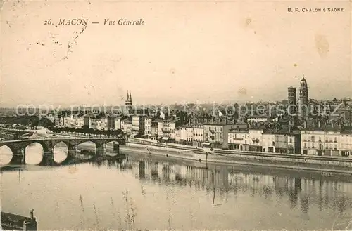 AK / Ansichtskarte Macon_Saone et Loire Vue generale Macon Saone et Loire