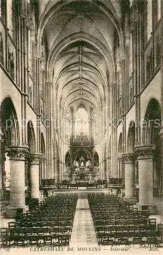 AK / Ansichtskarte Moulins_Allier Interieur de la Cathedrale Moulins Allier