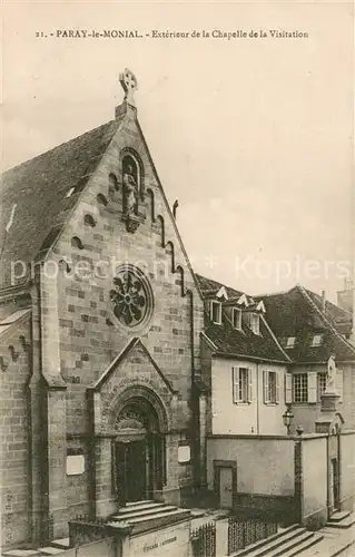 AK / Ansichtskarte Paray le Monial Exterieur de la Chapelle de la Visitation Paray le Monial