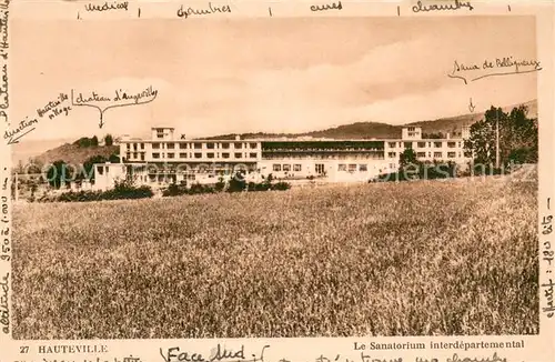 AK / Ansichtskarte Hauteville Lompnes Sanatorium interdepartemental Hauteville Lompnes