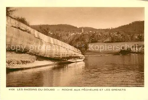 AK / Ansichtskarte Les_Brenets Roche aux pecheurs Les Bassins du Doubs Collection Le Jura Les_Brenets