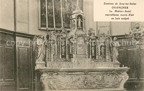 AK / Ansichtskarte Ovanches Le Maitre Autel en bois sculpte Ovanches