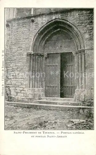 AK / Ansichtskarte Tournus Portail lateral ou Portail Saint Ardain de l Eglise Saint Philibert Tournus