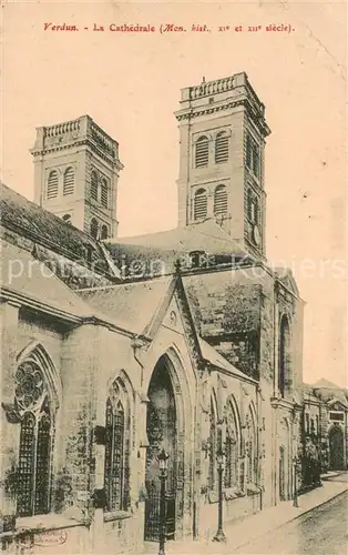 AK / Ansichtskarte Verdun_Meuse La Cathedrale Monument historique XIIe siecle Verdun Meuse