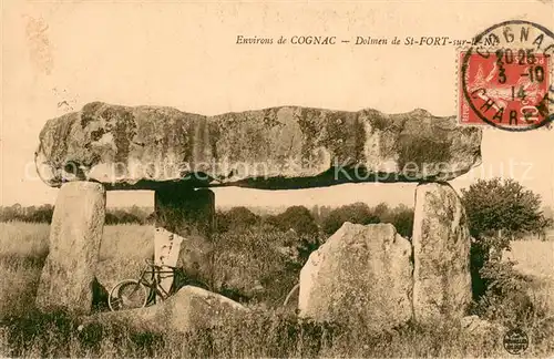 AK / Ansichtskarte Saint Fort sur le Ne Dolmen Saint Fort sur le Ne