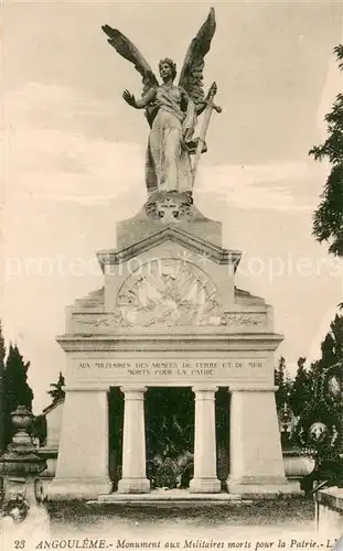 AK / Ansichtskarte Angouleme Monument aux Militaires morts pour la Patrie Angouleme