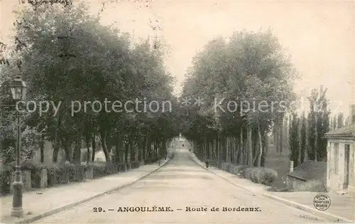 AK / Ansichtskarte Angouleme Route de Bordeaux Angouleme