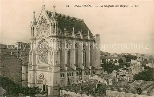 AK / Ansichtskarte Angouleme Chapelle des Bezines Angouleme