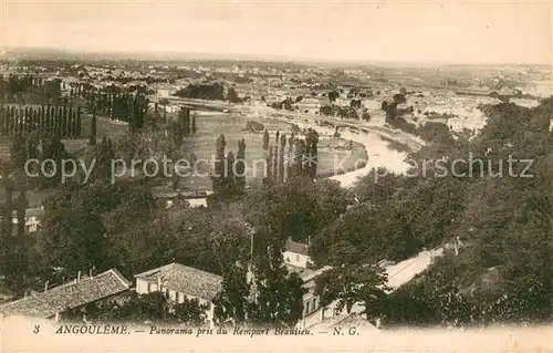 AK / Ansichtskarte Angouleme Panorama pris du Rempart Beaulieu Angouleme