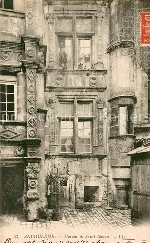 AK / Ansichtskarte Angouleme Maison de Saint Simon Angouleme