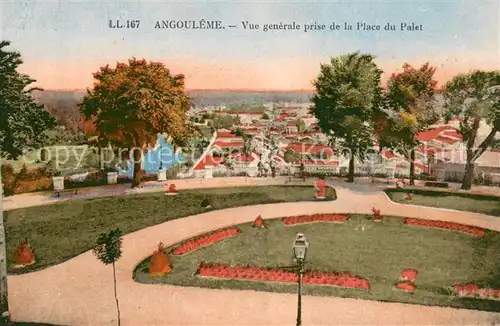 AK / Ansichtskarte Angouleme Vue generale prise de la Place du Palet Angouleme