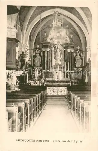 AK / Ansichtskarte Bezouotte Interieur de l eglise Bezouotte