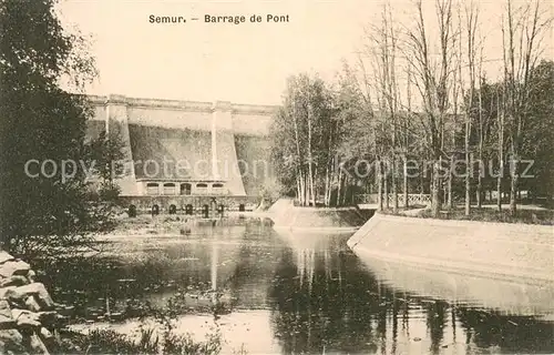 AK / Ansichtskarte Semur en Auxois Barrage de Pont Semur en Auxois